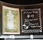 フォトフレームH.1 <br>オリジナルデザイン<br>出産のお祝い品<br>
<br>
<br>